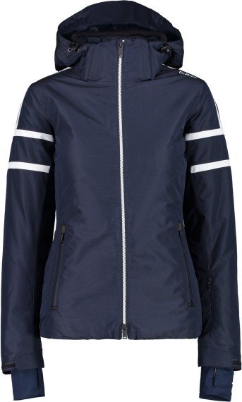 CMP WOMAN JACKET ZIP HOOD BLACK BLUE