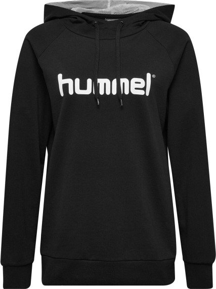 HUMMEL HMLGO COTTON LOGO HOODIE WOMAN BLACK